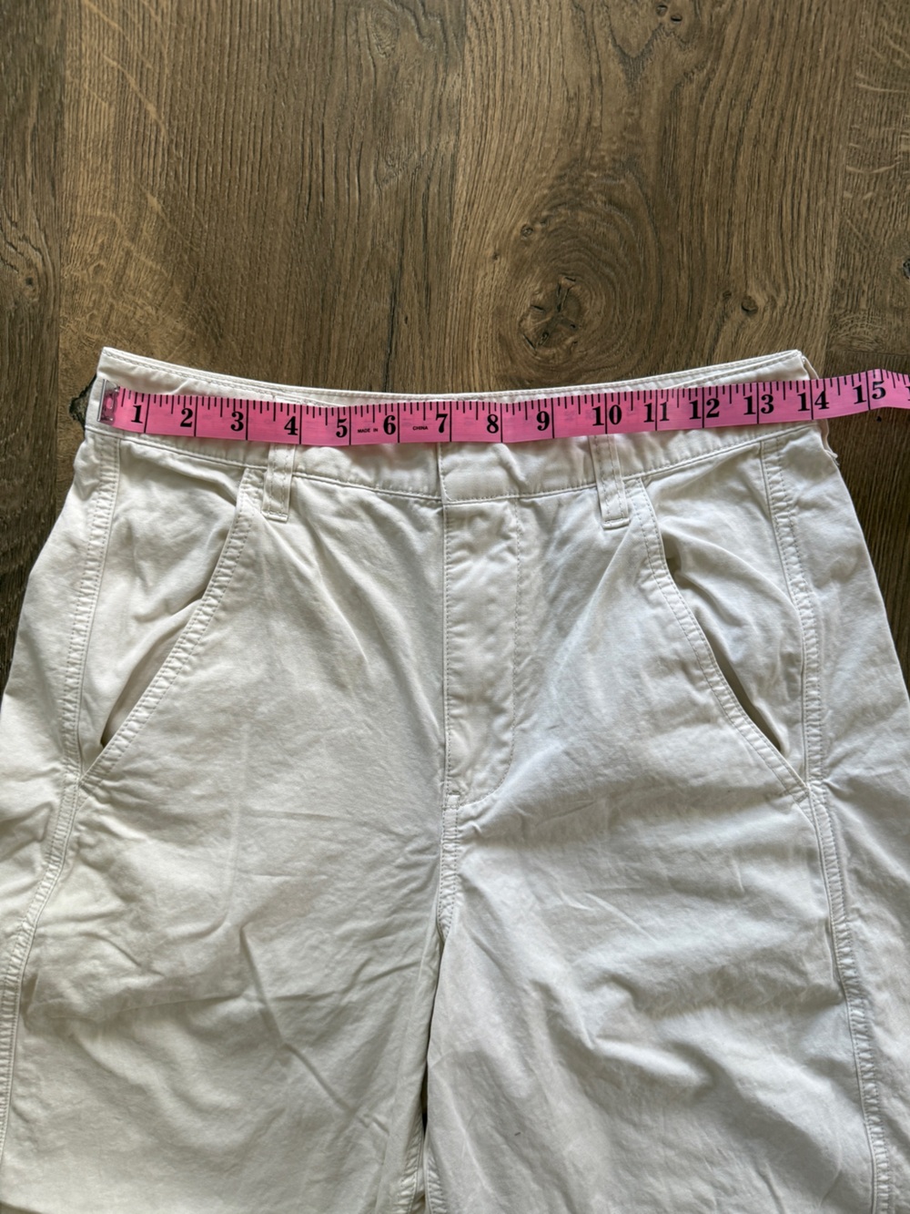 We The Free Rylee Chino Barrel Leg High-Rise Pants in Cream - Picture 6 of 10